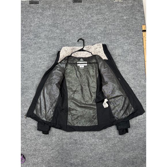 Columbia Titanium Jacket Small Womens Black Interchange Insulated Omni Heat - Picture 2 of 16